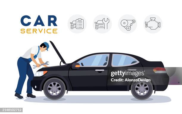 Auto Service Writer Cartoon 129 Auto Mechanic Cartoon Stock Photos, High-Res Pictures, and Images ...