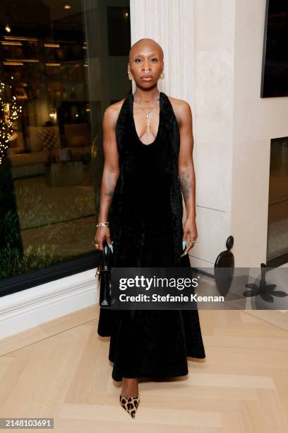Cynthia Erivo attends the Fashion Trust U.S. Awards 2024 on April 09, 2024 in Beverly Hills, California.