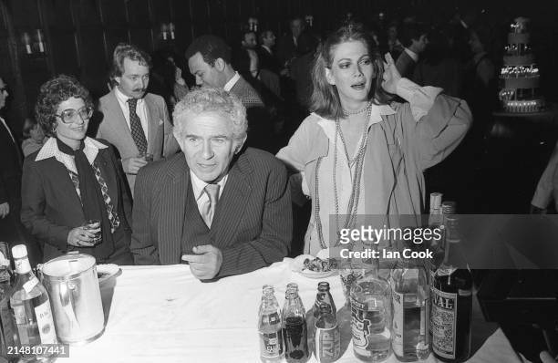 Norman Mailer, American novelist and playwright at a party held at The Algonquin Hotel New York in 1984