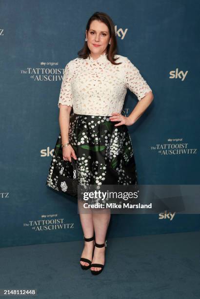 Melanie Lynskey attends "The Tattooist Of Auschwitz" Gala Screening at BAFTA on April 09, 2024 in London, England.