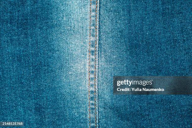 blue jeans texture background. - seam stock pictures, royalty-free photos & images