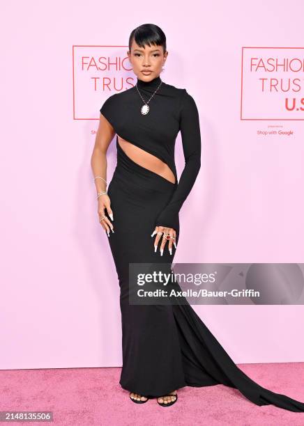 Karrueche Tran attends the FASHION TRUST U.S. Awards 2024 on April 09, 2024 in Beverly Hills, California.