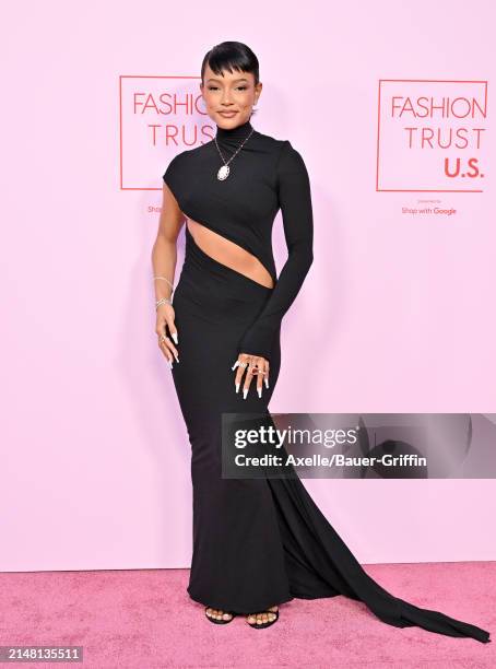 Karrueche Tran attends the FASHION TRUST U.S. Awards 2024 on April 09, 2024 in Beverly Hills, California.