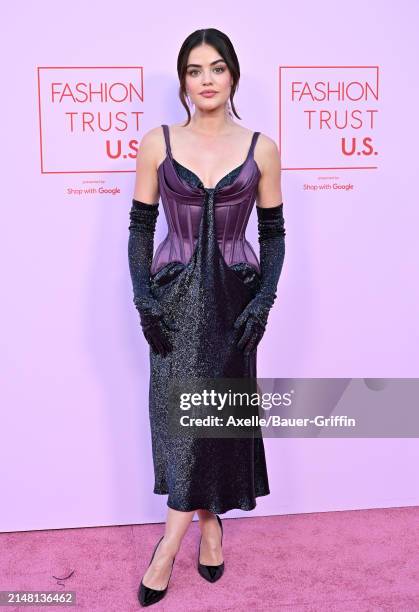 Lucy Hale attends the FASHION TRUST U.S. Awards 2024 on April 09, 2024 in Beverly Hills, California.