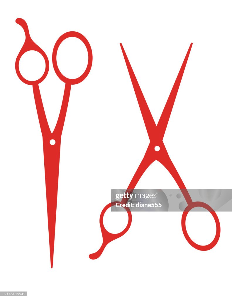 Hair Stylist Scissors On A Transparent Background