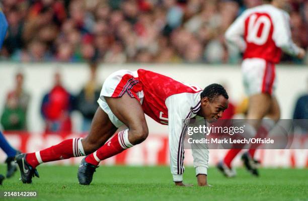 January 1992, London - Football League Division One - Arsenal v Wimbledon - Ian Wright of Arsenal.