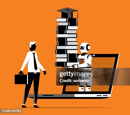 Education learning process artificial intelligence - Laptop Education learning process artificial intelligence - Laptop