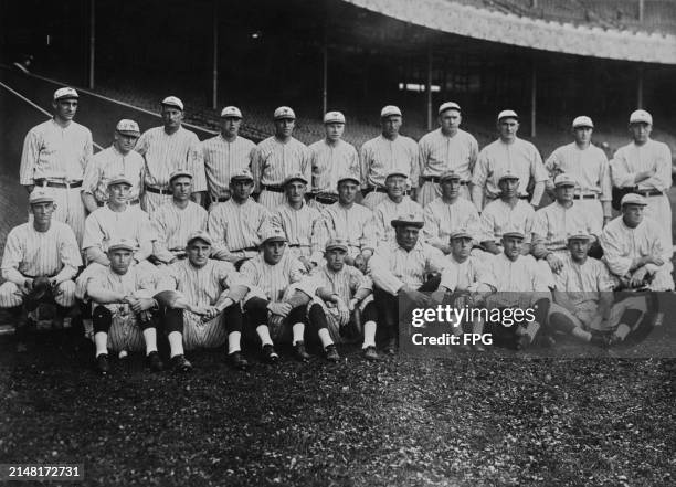 To R Top Row, George Kelly, Ross Youngs, Slim Sallee, Red Causey, Rosy Ryan, Red Shea, Eddie Brown, Phil Douglas, Fred Toney, Jesse Barnes, Frank...