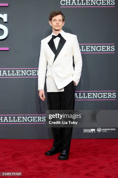 Mike Faist attends the UK premiere of "Challengers" at the Odeon Luxe Leicester Square on April 10, 2024 in London, England.