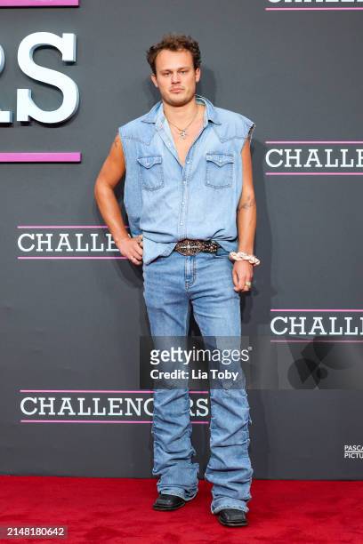 George Smale attends the UK premiere of "Challengers" at the Odeon Luxe Leicester Square on April 10, 2024 in London, England.