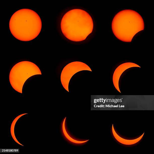 Eclipse Progression 138 Solar Eclipse Phases Stock Photos, High-Res Pictures, and Images ...