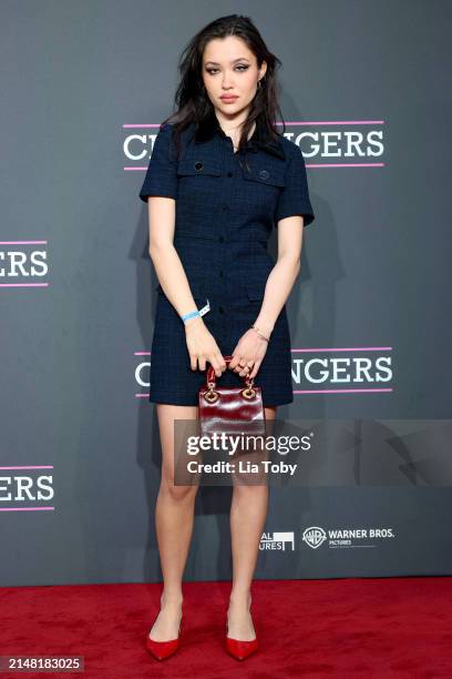 Janel the Bear attends the UK premiere of "Challengers" at the Odeon Luxe Leicester Square on April 10, 2024 in London, England.