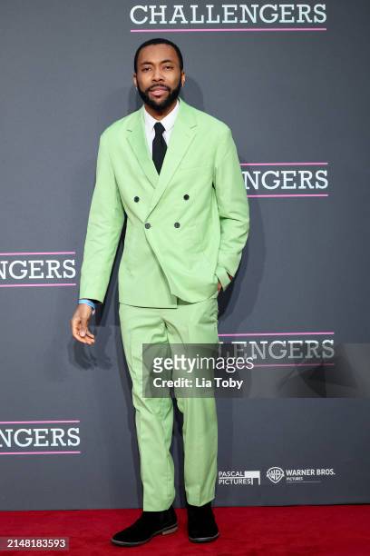 Dujon Anderson attends the UK premiere of "Challengers" at the Odeon Luxe Leicester Square on April 10, 2024 in London, England.