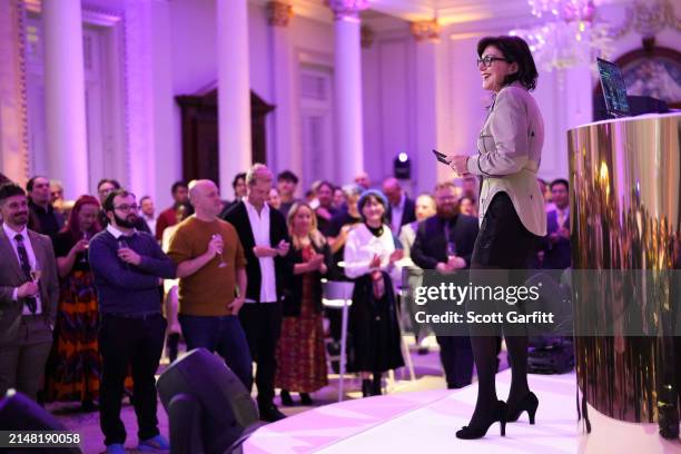 Jane Millichip onstage at the BAFTA Games Awards 2024 Nominees' Party at the Langham Hotel on April 10, 2024 in London, England.