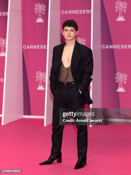 Noah Jupe attends the Pink Carpet on Day Six of the 7th Canneseries International Festival on April 10, 2024 in Cannes, France.