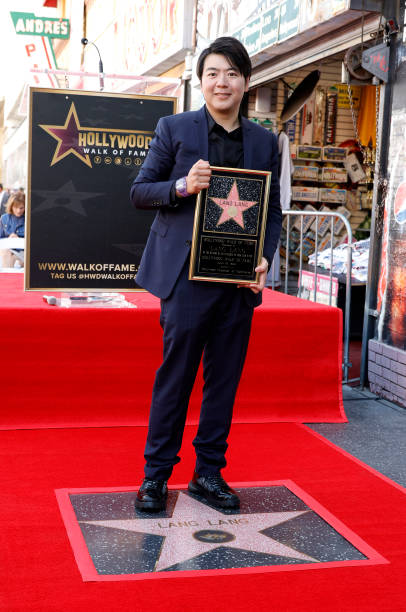 CA: Classical Pianist Lang Lang Honored With Star On The Hollywood Walk Of Fame
