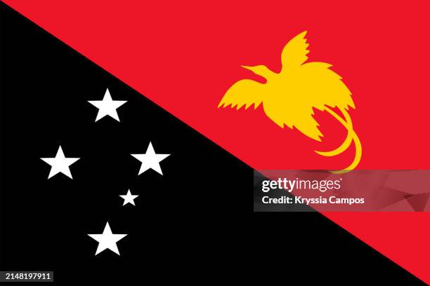 flag of papua new guinea - guinea flag stock pictures, royalty-free photos & images