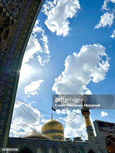 haram complex and the imam reza shrine in mashad iran - shiite islam stock pictures, royalty-free photos & images