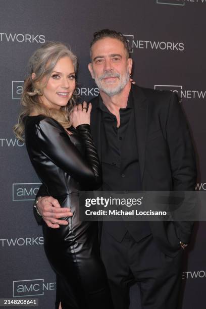 Hilarie Burton Morgan and Jeffrey Dean Morgan attend the AMC Networks' 2024 Upfront at Chelsea Factory on April 10, 2024 in New York City.