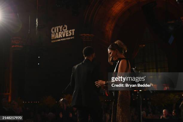 John Legend and Chrissy Teigen attend as City Harvest Presents The 2024 Gala: Magic Of Motown at Cipriani 42nd Street on April 10, 2024 in New York...