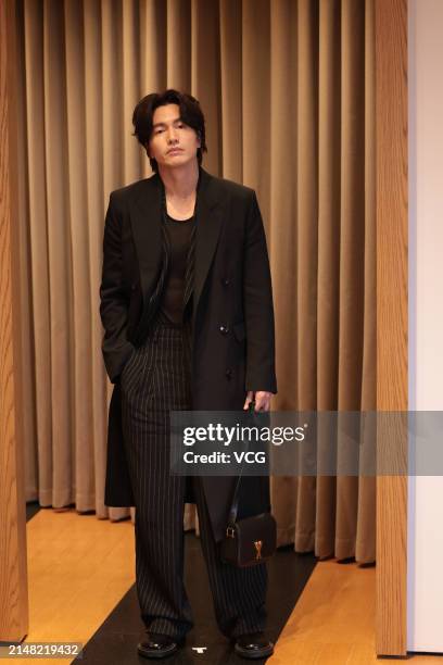Actor/singer Jerry Yan attends Ami Fall-Winter 2024 collection show on April 10, 2024 in Suzhou, Jiangsu Province of China.