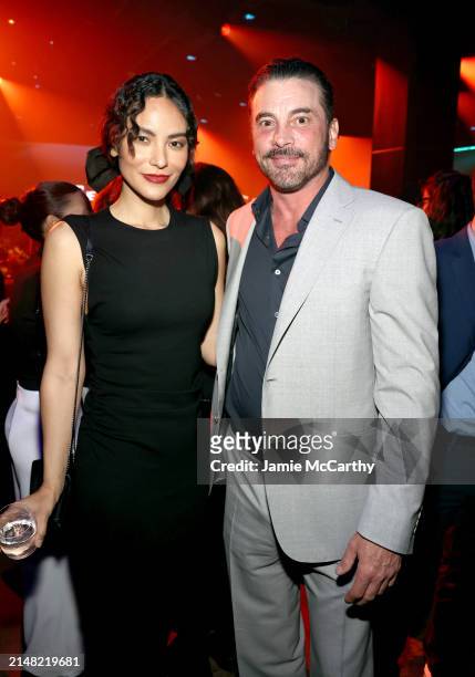Jessica Matten and Skeet Ulrich attend the AMC Networks 2024 Upfront at Chelsea Factory on April 10, 2024 in New York City.