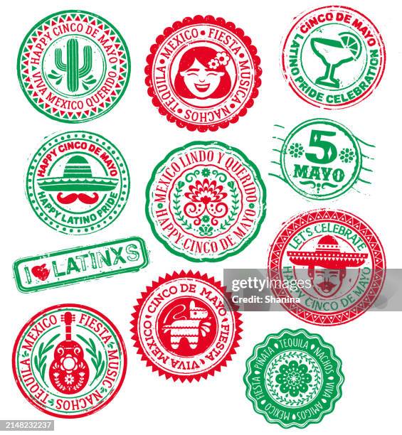 cinco de mayo - stempel - sukkulente stock-grafiken, -clipart, -cartoons und -symbole
