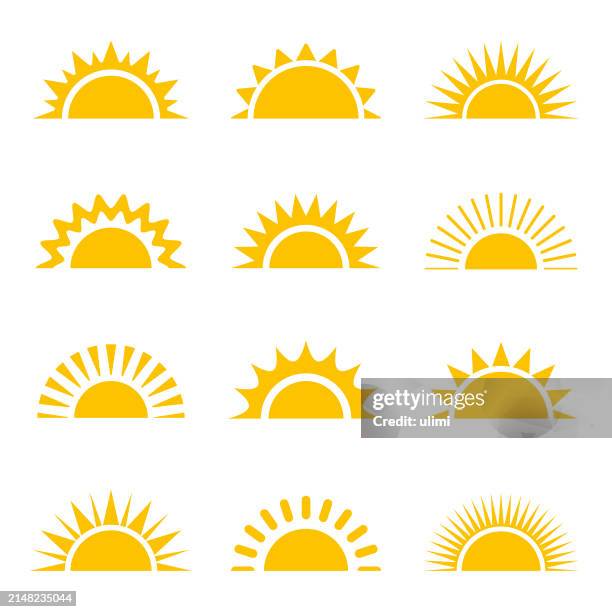 sun - sonne stock-grafiken, -clipart, -cartoons und -symbole