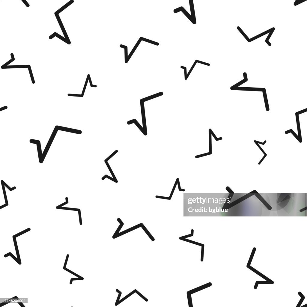 Square root. Seamless pattern. Icons on white background