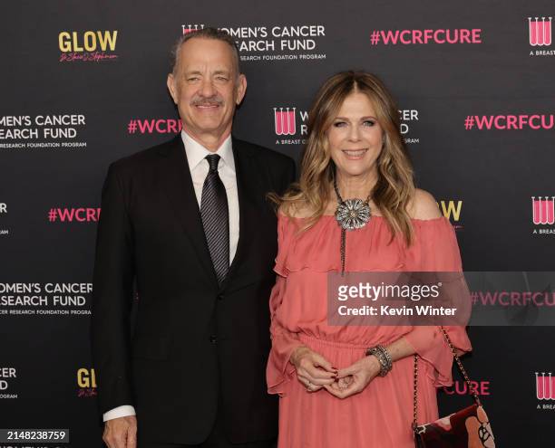 Tom Hanks and Rita Wilson arrive at "An Unforgettable Evening" Benefiting The Woman's Cancer Research Fund at Beverly Wilshire, A Four Seasons Hotel...