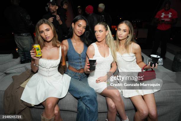 Ida Zeile, Talite Puke, Louise Jorge and Hannah Harrell during the Darren Dzienciol's Pre-Coachella Soiree on April 10, 2024 in Los Angeles,...