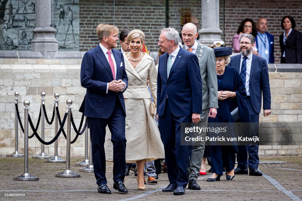Dutch Royals Attend The Four Freedom Awards Ceremony In Middelburg