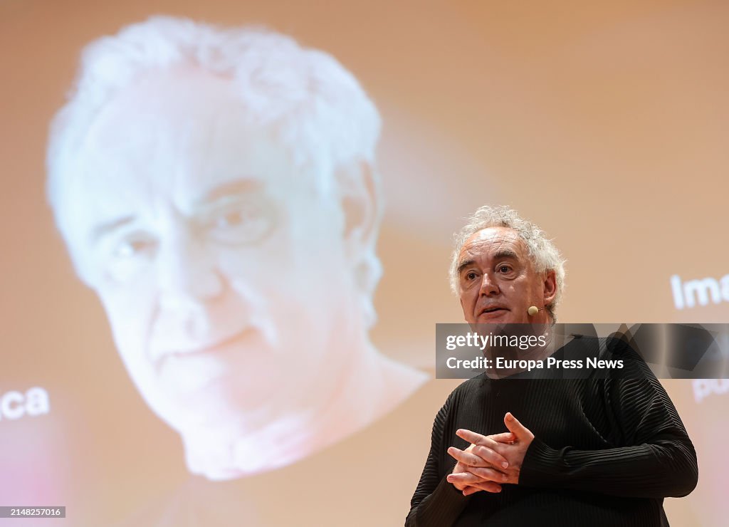 Ferran Adria Participates In A Conference On Innovation And Research Methodologies