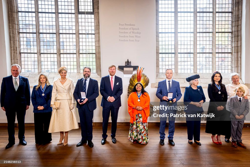 Dutch Royal Attends The Four Freedom Awards Ceremony In Middelburg