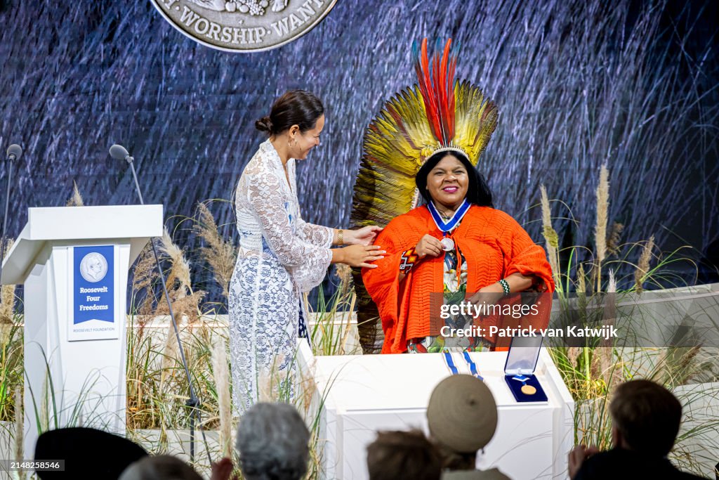 Dutch Royal Attends The Four Freedom Awards Ceremony In Middelburg