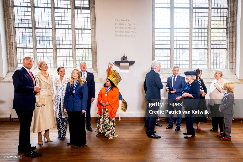 Dutch Royal Attends The Four Freedom Awards Ceremony In Middelburg