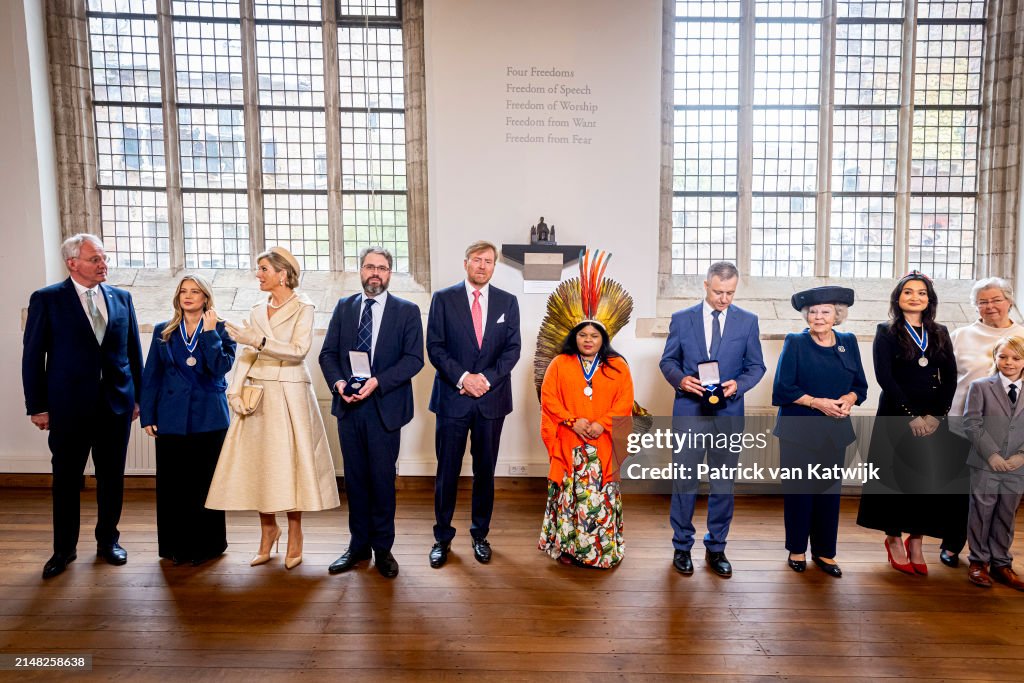 Dutch Royal Attends The Four Freedom Awards Ceremony In Middelburg