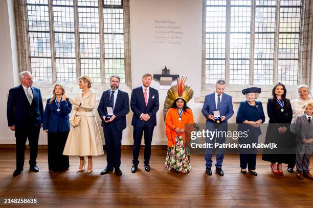 Han Polman, Grace Forrest, Queen Maxima of The Netherlands, Eliot Higgins, King Willem-Alexander of The Netherlands, Sonia Guajajara, Mykola Kuleba,...