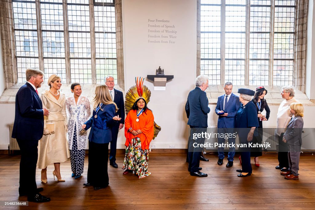 Dutch Royal Attends The Four Freedom Awards Ceremony In Middelburg
