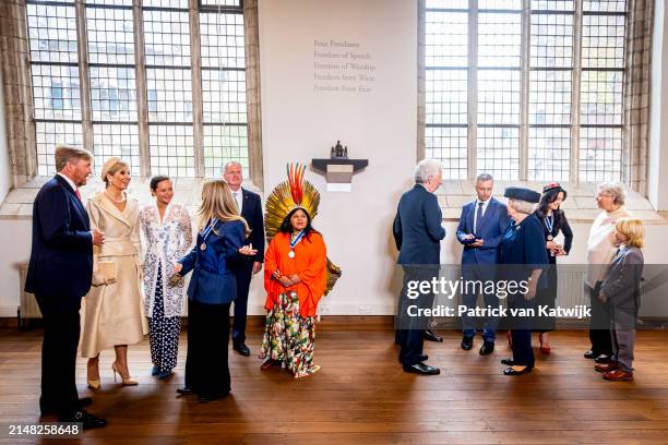 Han Polman, Grace Forrest, Queen Maxima of The Netherlands, Eliot Higgins, King Willem-Alexander of The Netherlands, Sonia Guajajara, Mykola Kuleba,...