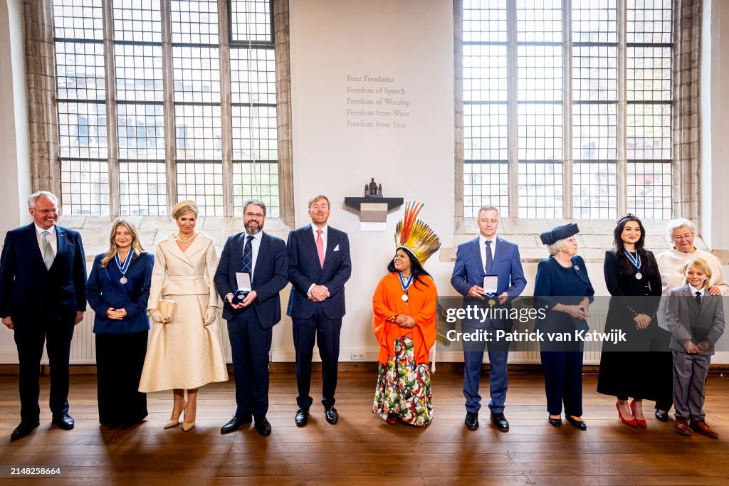 Dutch Royal Attends The Four Freedom Awards Ceremony In Middelburg