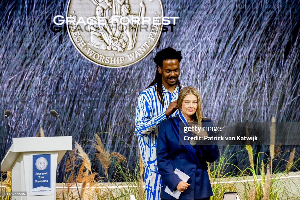 Dutch Royal Attends The Four Freedom Awards Ceremony In Middelburg