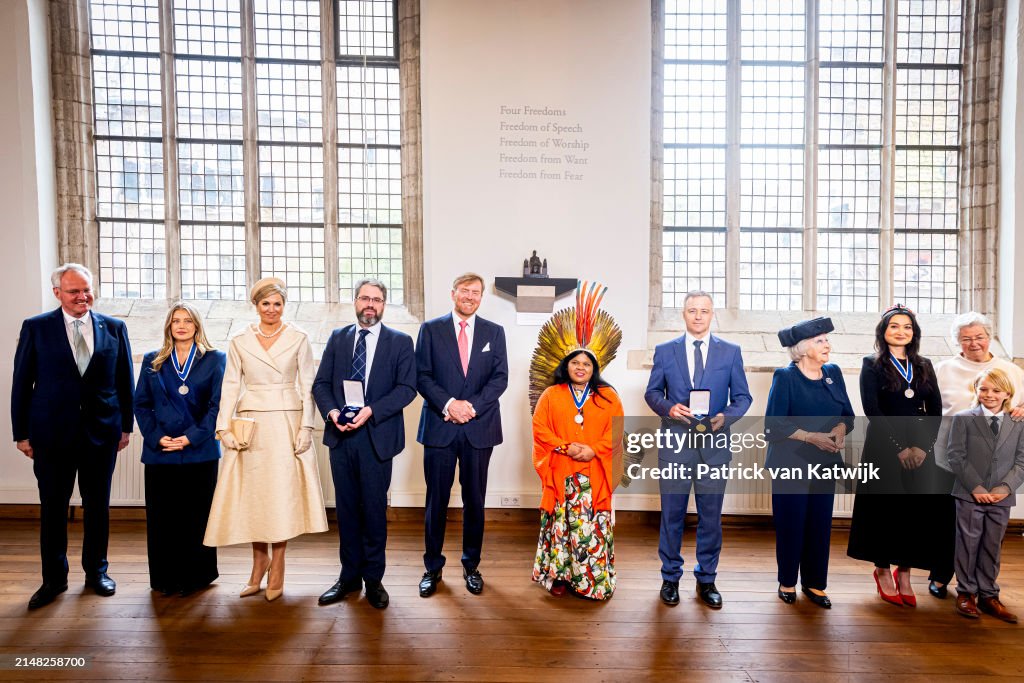 Dutch Royal Attends The Four Freedom Awards Ceremony In Middelburg