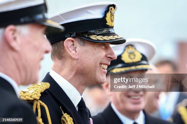 Prince Edward The Duke of Edinburgh, as Commodore in Chief of the Royal Fleet Auxiliary joins Commodore David Eagles, Head of the RFA Service and...
