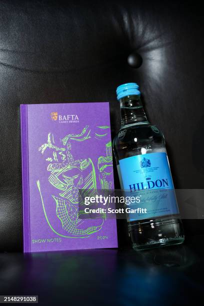 Hildon Natural Mineral Water ahead of the BAFTA Games Awards 2024 at the Queen Elizabeth Hall on April 11, 2024 in London, England.