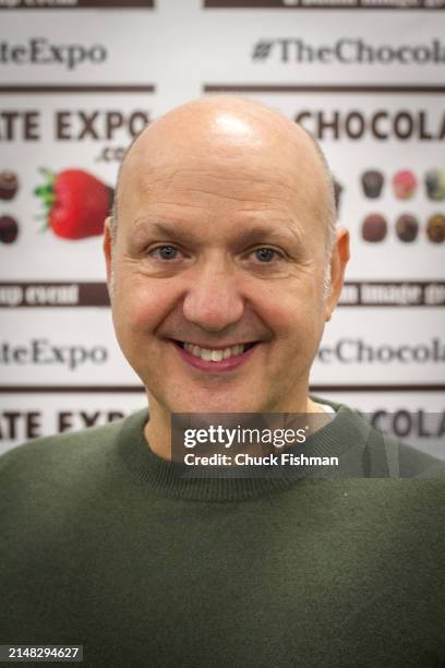 Portrait of American actor Paris Themmen as he attends an event related to the film 'Willie Wonka and the Chocolate Factory' at the Chocolate Expo in...