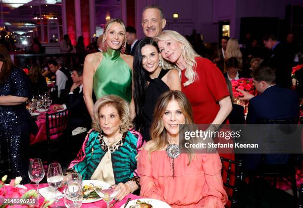 Jamie Alexander Tisch, Wallis Annenberg, Demi Moore, Tom Hanks, Rita Wilson, and Trudie Styler attend "An Unforgettable Evening" Benefiting The...