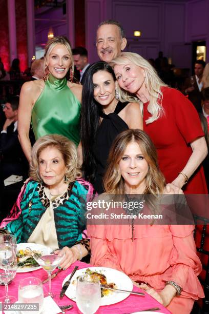 Jamie Alexander Tisch, Wallis Annenberg, Demi Moore, Tom Hanks, Rita Wilson, and Trudie Styler attend "An Unforgettable Evening" Benefiting The...