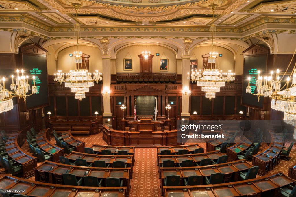 Springfield Representatives Springfield Illinois State Capitol Usa House Of Representatives Chamber ...