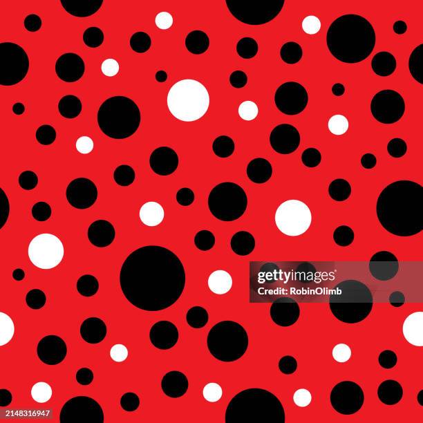 Basic Spots Pattern Black And White Spots Seamless Pattern High-Res Vector Graphic - Getty ...